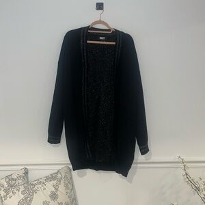 - DKNY sweater button-down with logo